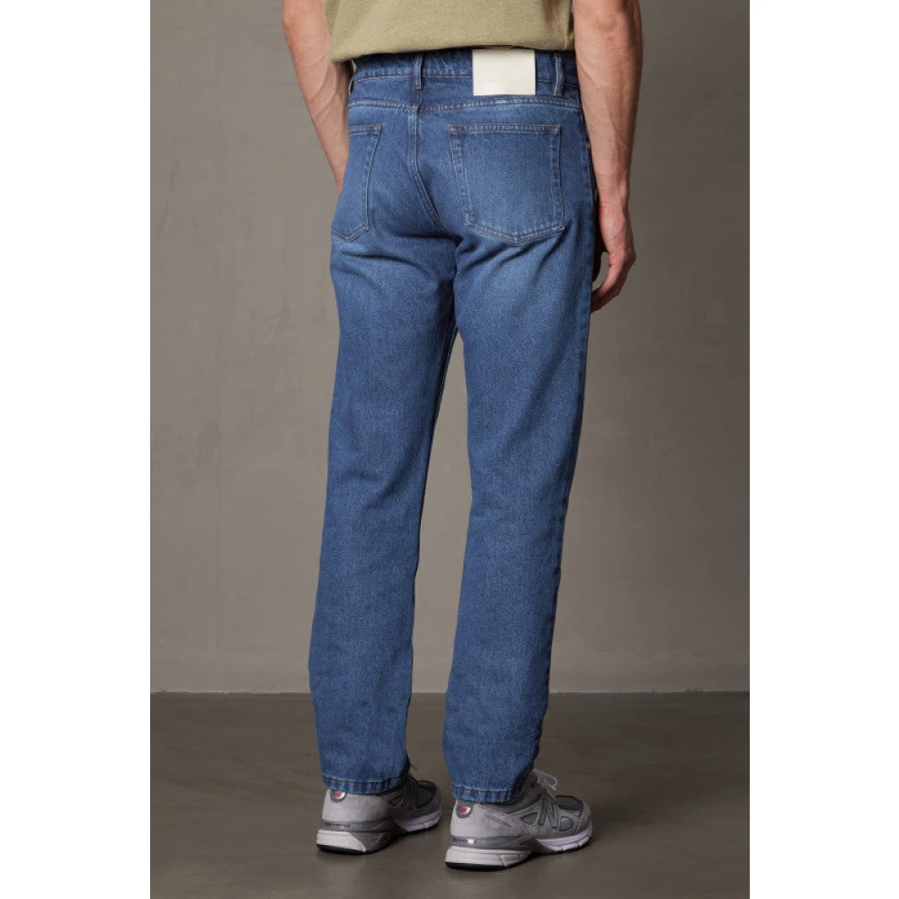 Ami Paris Gebruikte Blauwe Classic Fit Jeans Blue Heren