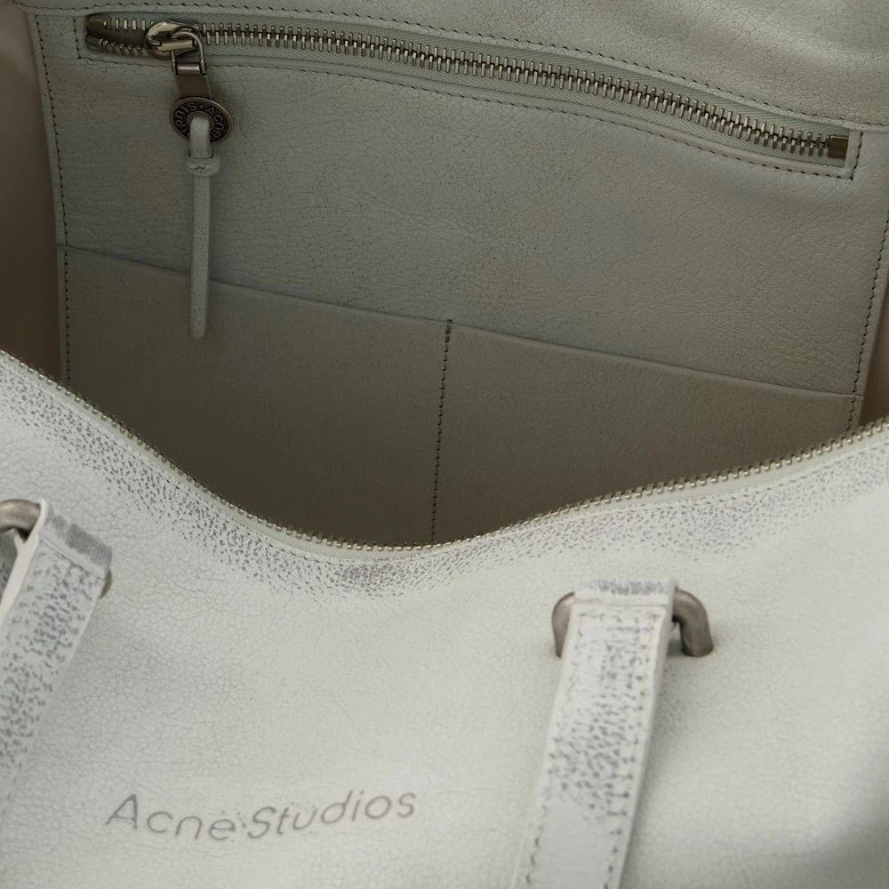 Acne Studios Witte Leren Multipocket Schoudertas White Dames