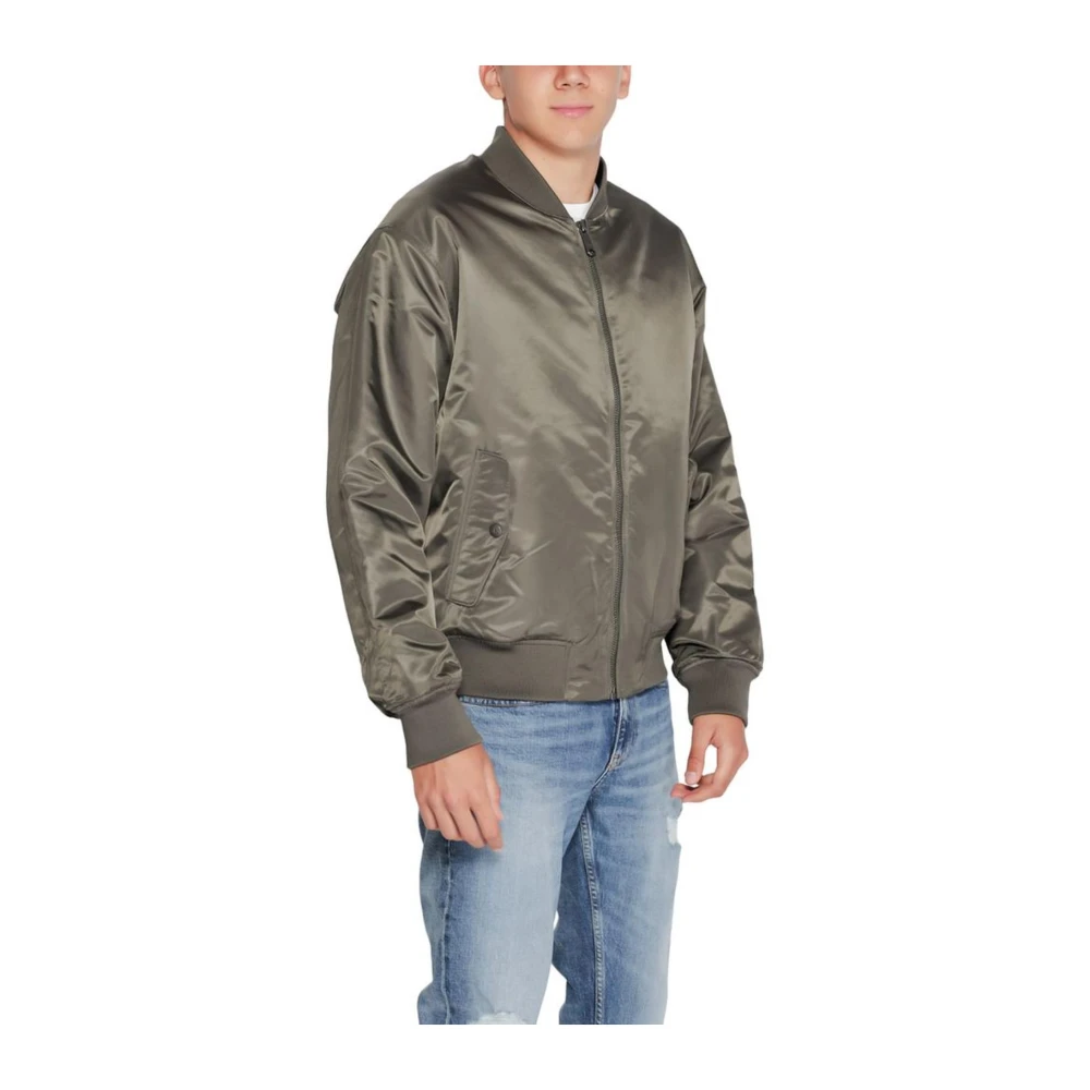 Calvin Klein Jeans Stijlvolle Polyamide Jas voor Mannen Gray Heren