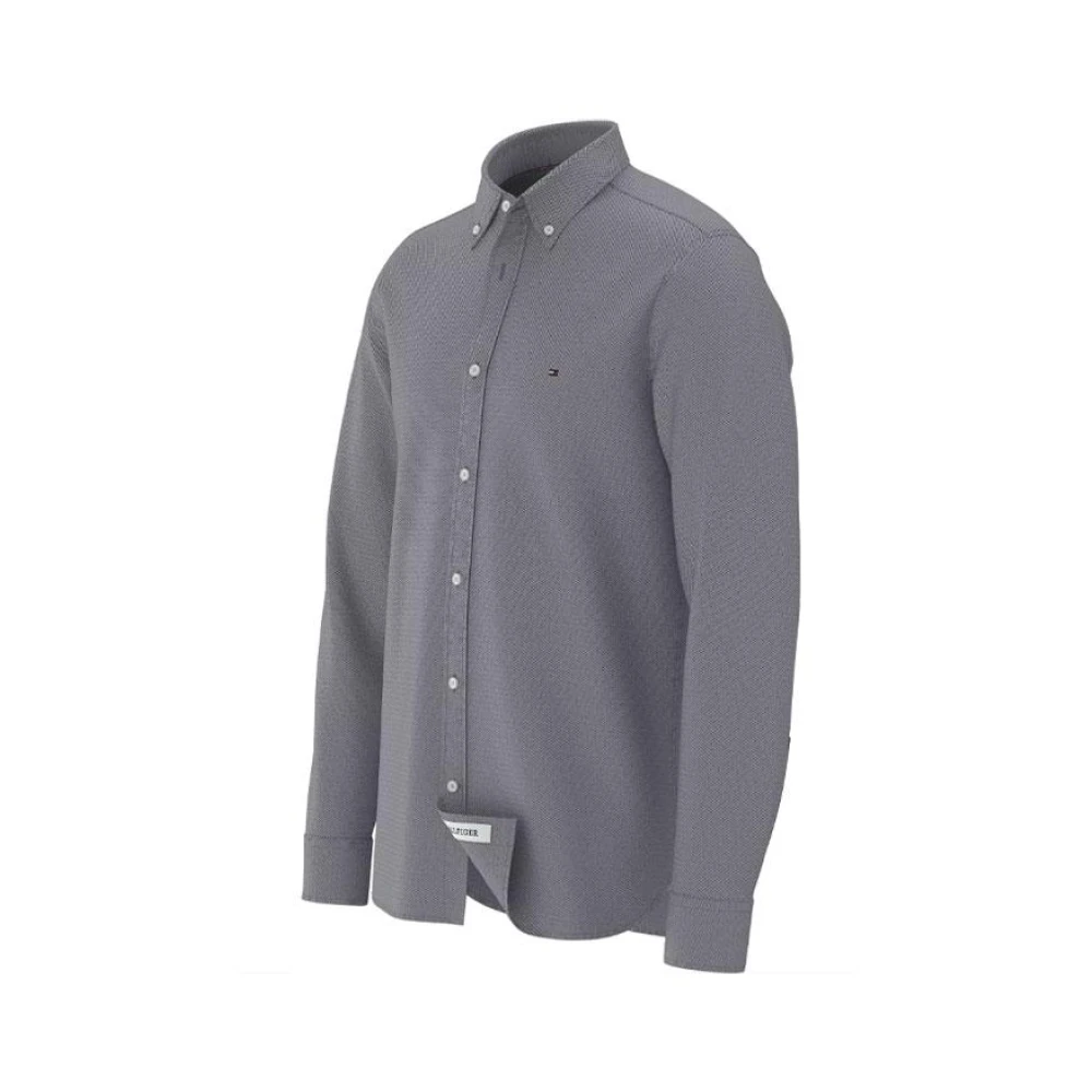 Tommy Hilfiger Flex Dobby Overhemd Gray Heren