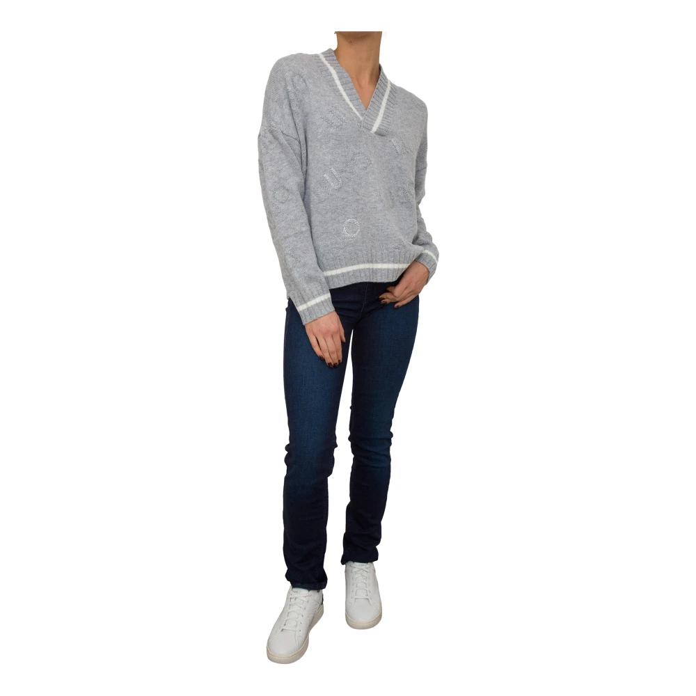 Liu Jo Grijze Gebreide Trui Gray Dames