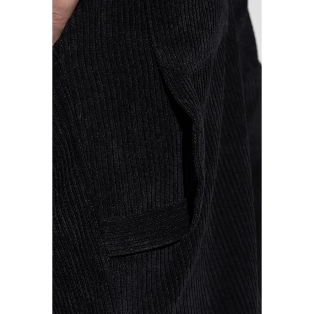 Dolce & Gabbana Ribfluwelen broek Black Heren