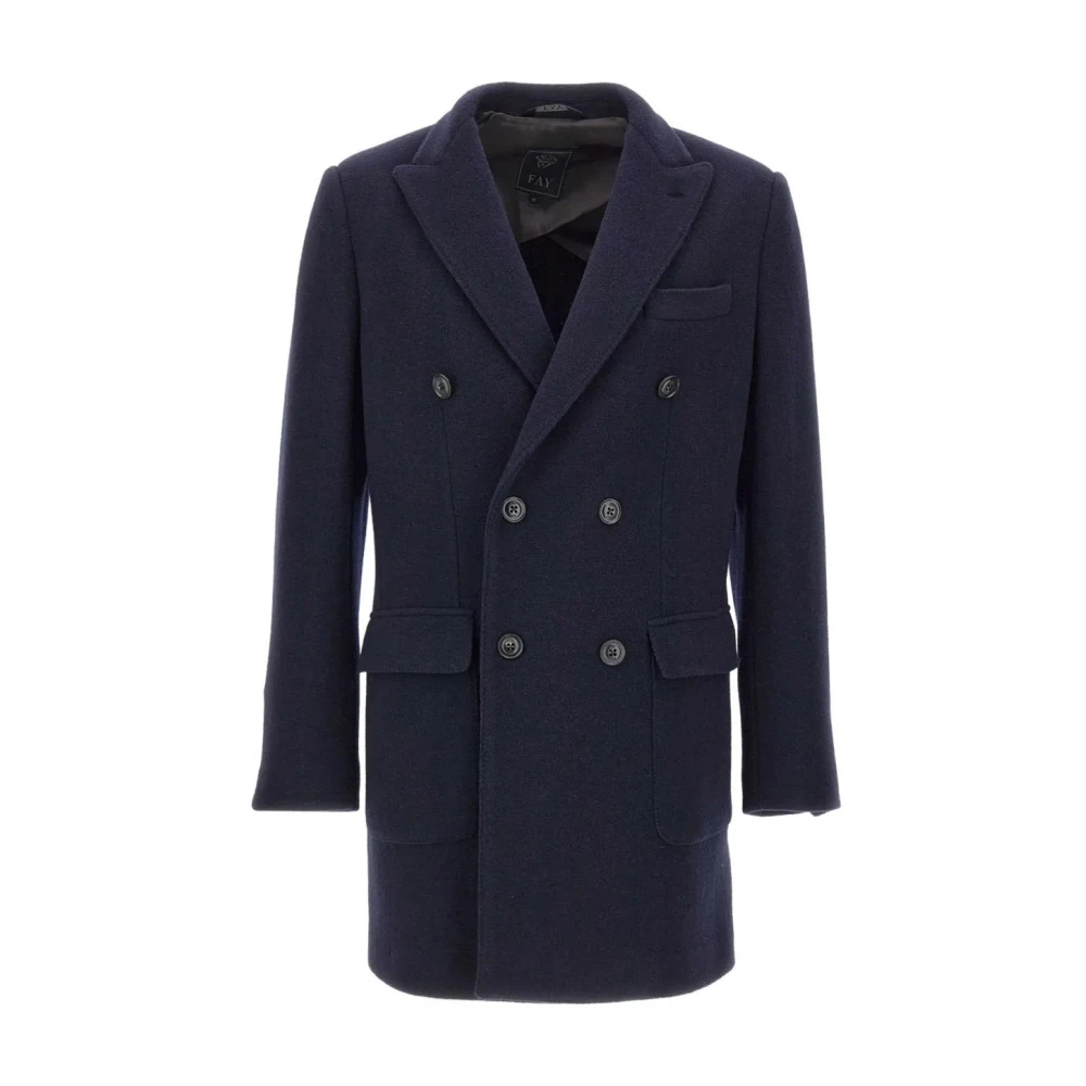 Coats > Double-Breasted Coats - - Fay - Modalova