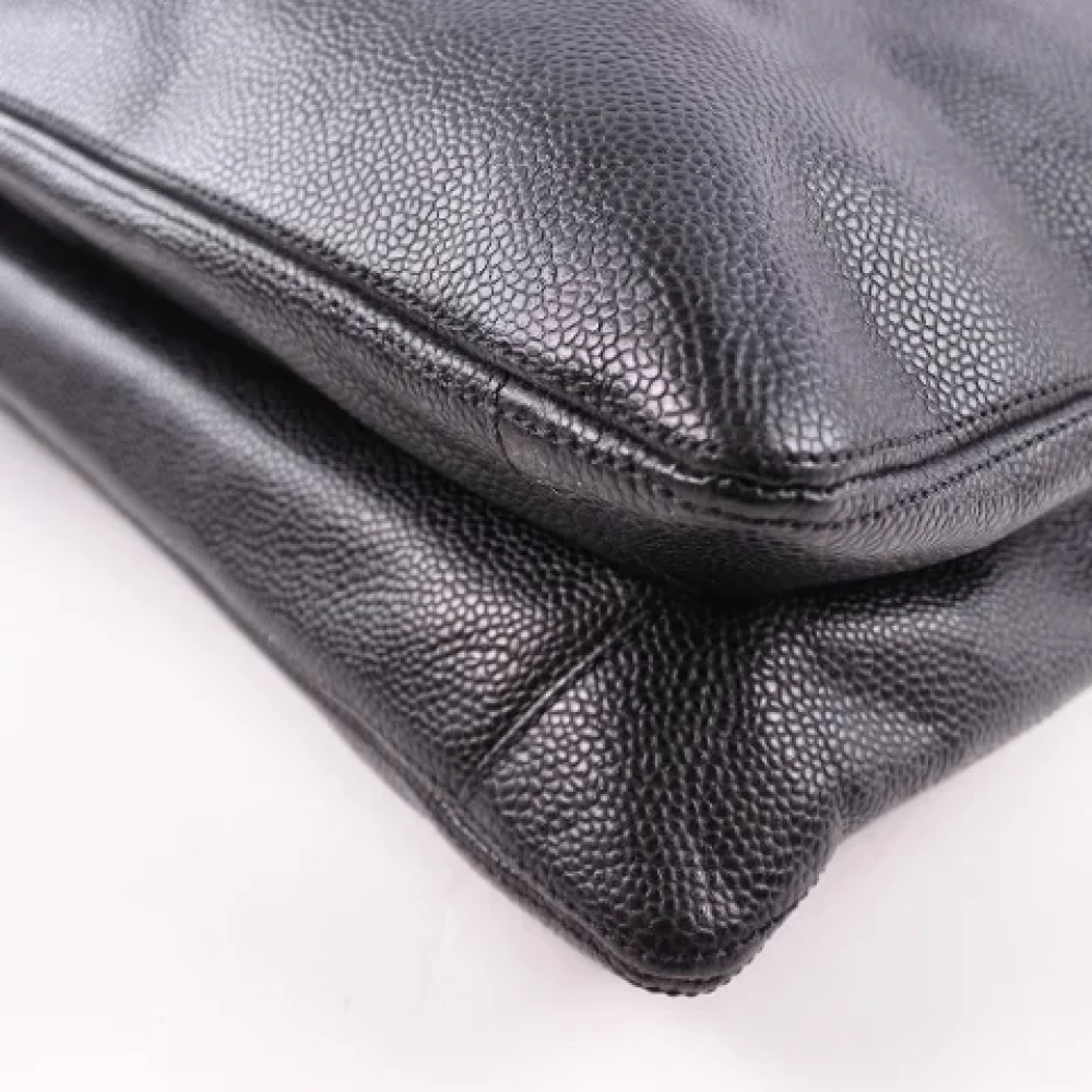Chanel Vintage Pre-owned Leather totes Black Dames