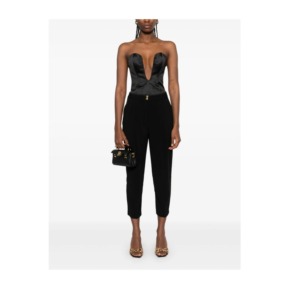 Elisabetta Franchi Zwarte Broek voor Vrouwen Black Dames