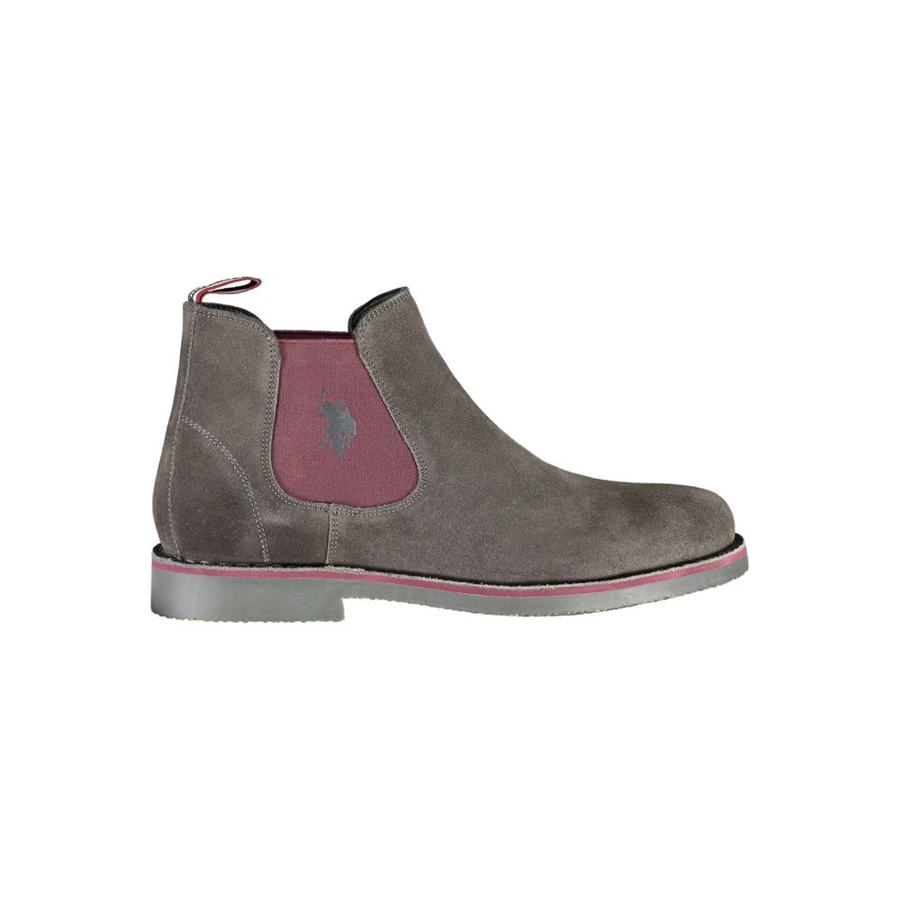 U.s. Polo Assn. Men's Brown Leather Ankle Boots