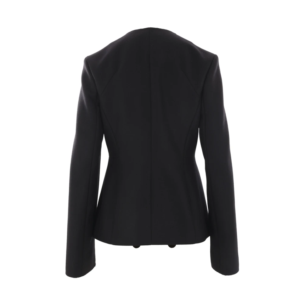 Quira Zwarte Wol Kasjmier Jas Black Dames