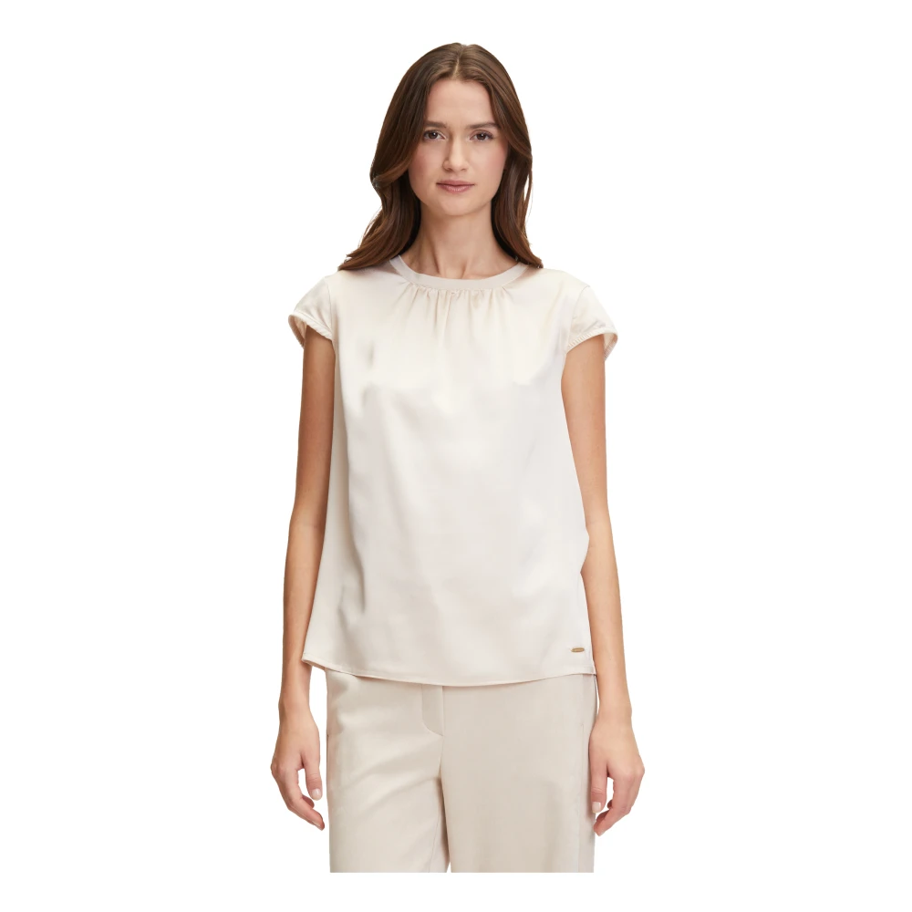 Betty & Co Blouse met Webbies Beige Dames