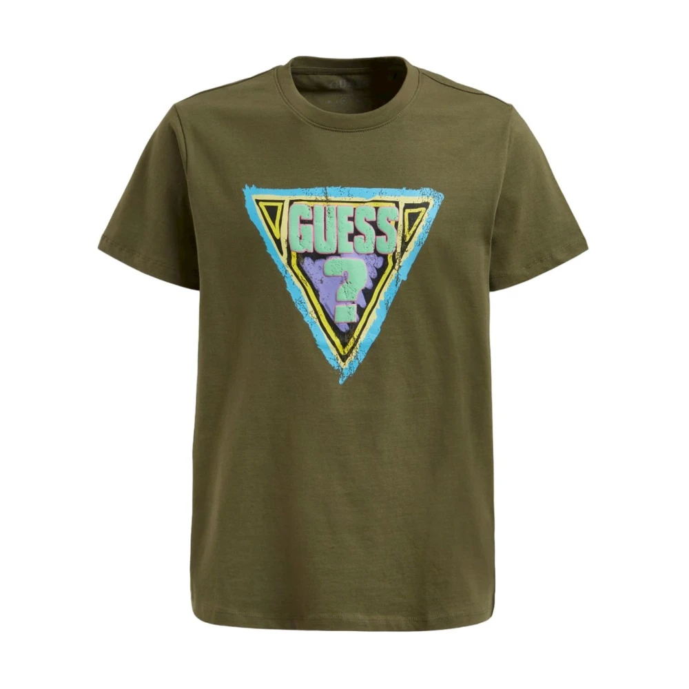 Guess Korte Mouw T-Shirt Green Heren