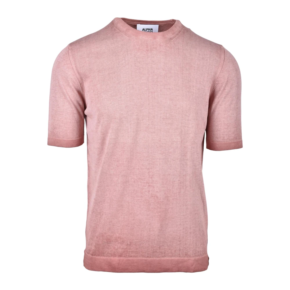 Alpha Studio Katoenen Gebreide Top Red Heren