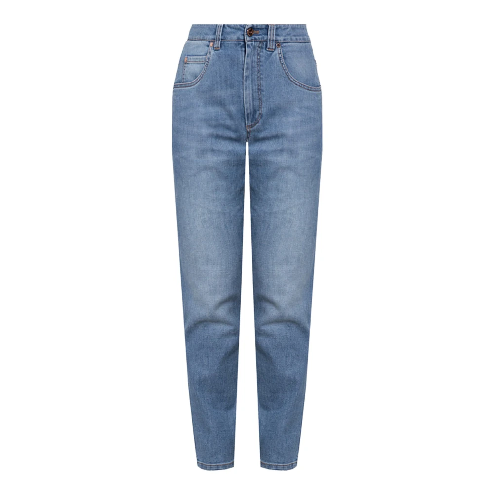 BRUNELLO CUCINELLI Stijlvolle Jeansbroek Blue Dames