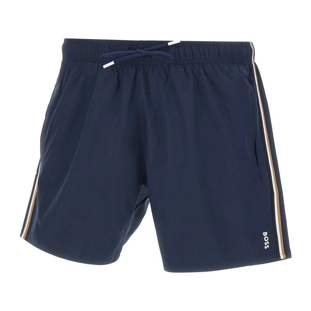 Hugo Men's Blue Beachwear, S, Iconic Swim Shorts