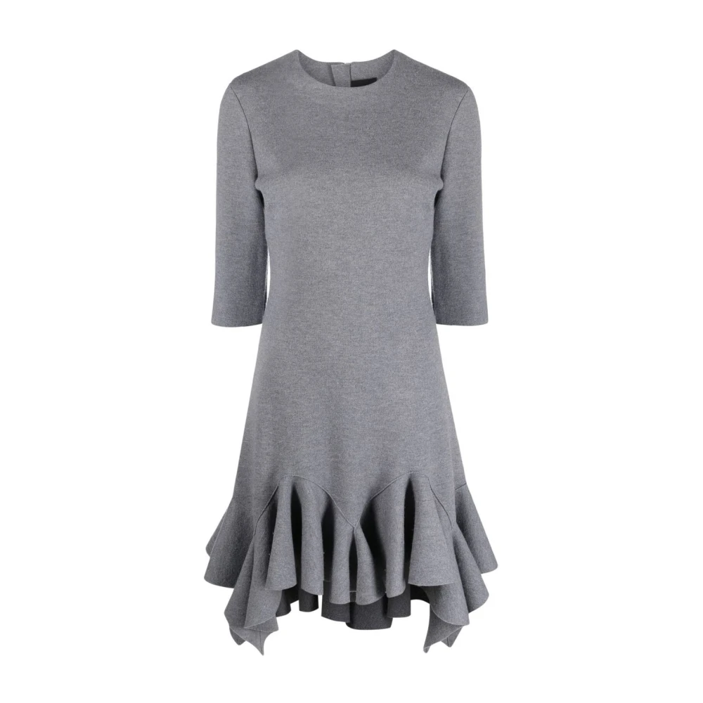 Givenchy Gerimpelde Zoom Midi Jurk Gray Dames