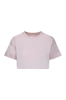 Rosa Broderad Crop T-shirt