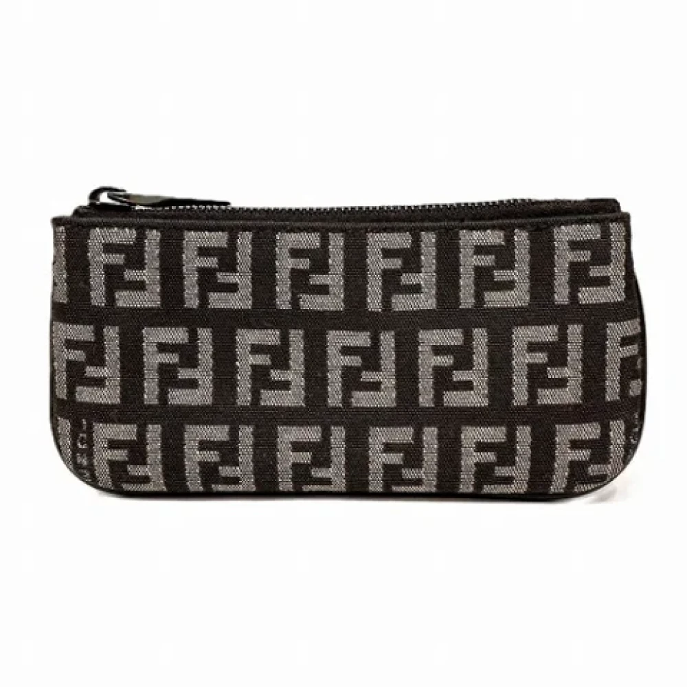 Fendi Vintage Pre-owned Canvas wallets Brown Dames
