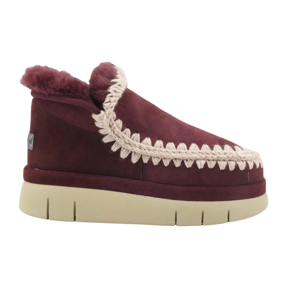 Mou Women's Red Bounce Welt Ankle Boot - Winter Boots - 7 Uk - Shoes