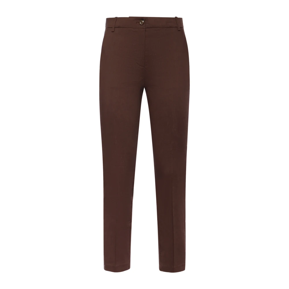 Pinko Women's Brown Slim-Fit Trousers - Slim-Fit Trousers - S - Trousers
