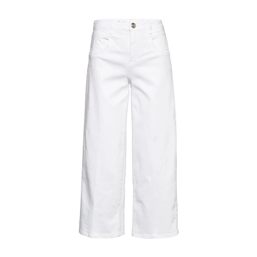 MOS MOSH Callie Colour Jeans met ruime pasvorm White Dames