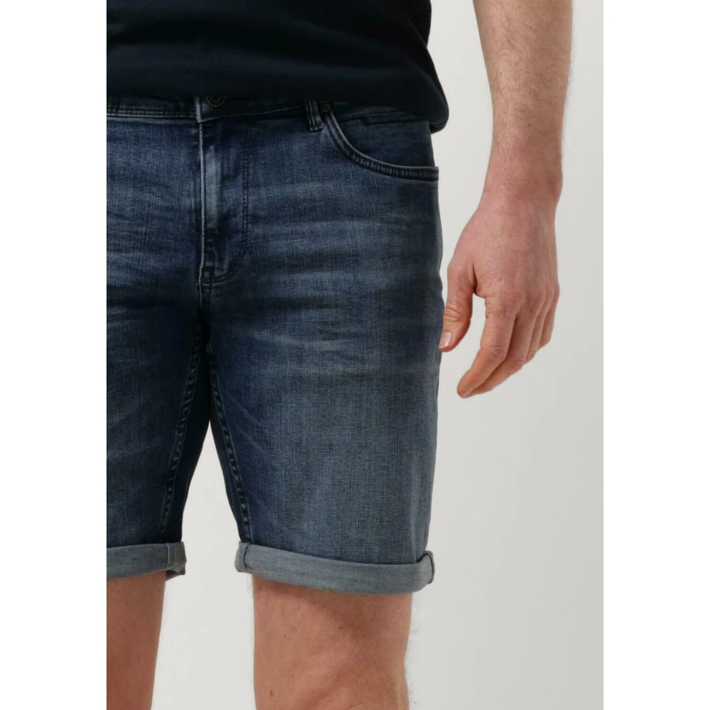 Pure Path Blauwe Denim Shorts voor de Zomer Blue Heren