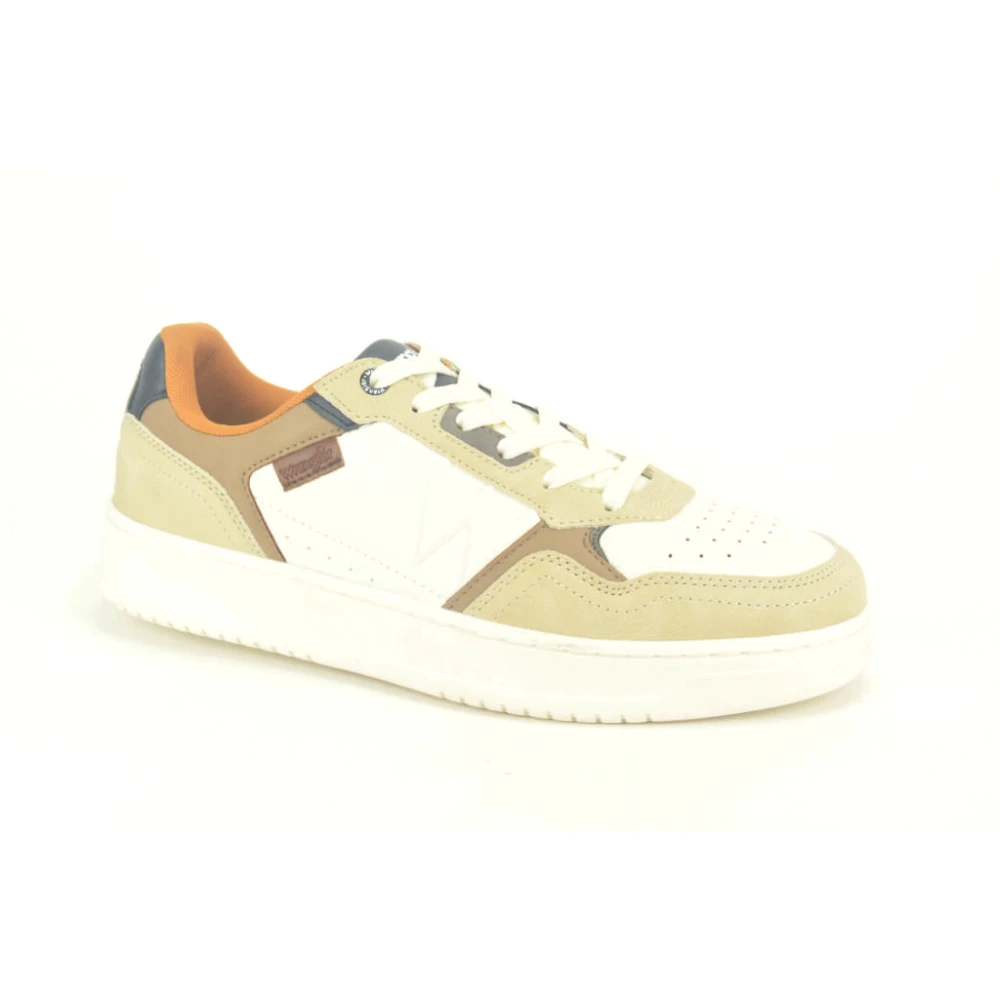 Wrangler Combi Sneaker Heren Schoenen Beige