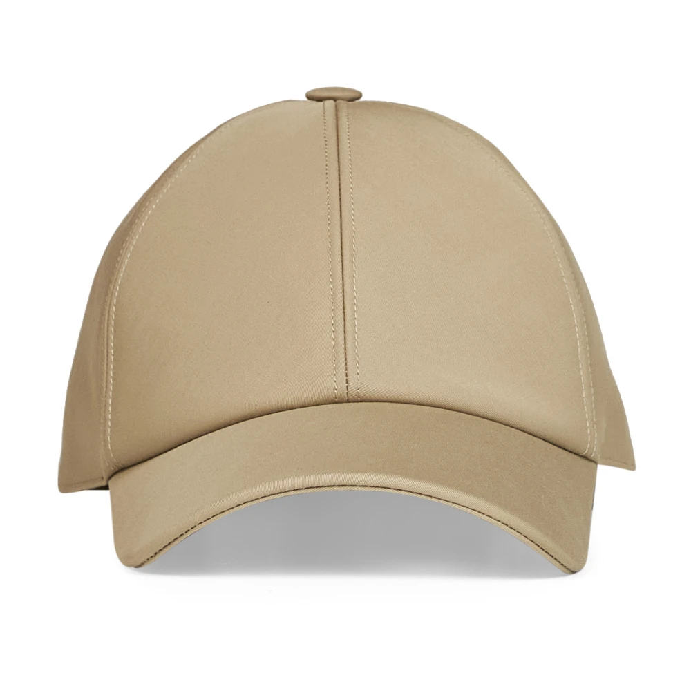 Fendi Cotton Baseball Cap - Male - Hats & Caps - Beige - L - Accessories