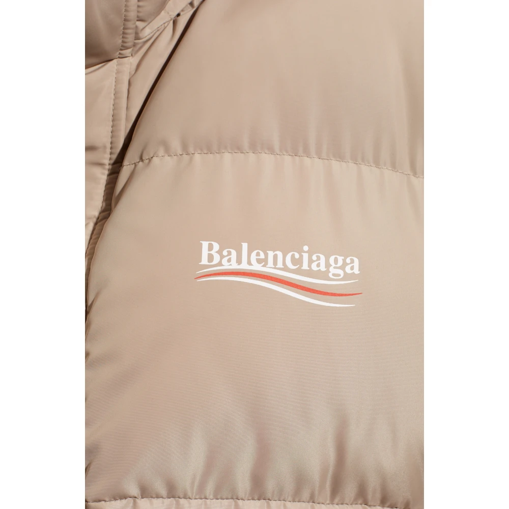 Balenciaga Oversized gewatteerde jas Beige Heren