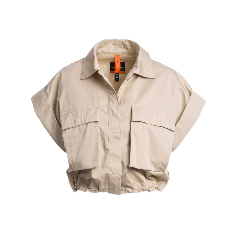 Parajumpers Women's Beige Shirts, Xs, Ines Short-Sleeve Shirt