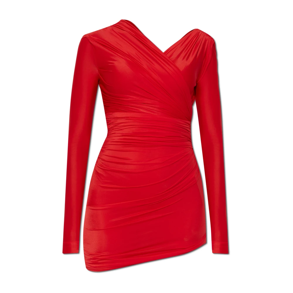 Balenciaga Gedrapeerde Jurk Red Dames