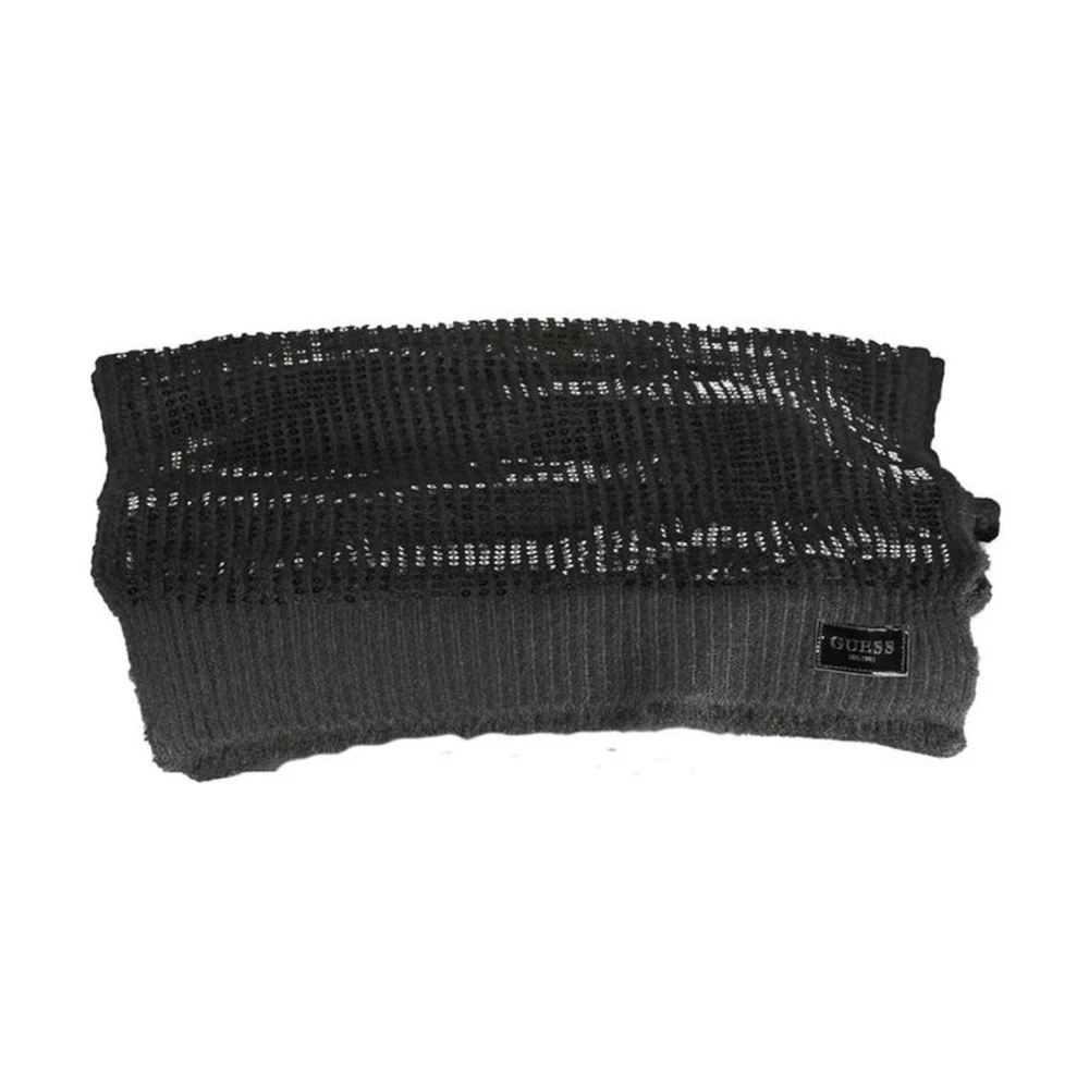 Guess Zwarte Lichtgewicht Polyester Dames Sjaal Black Dames
