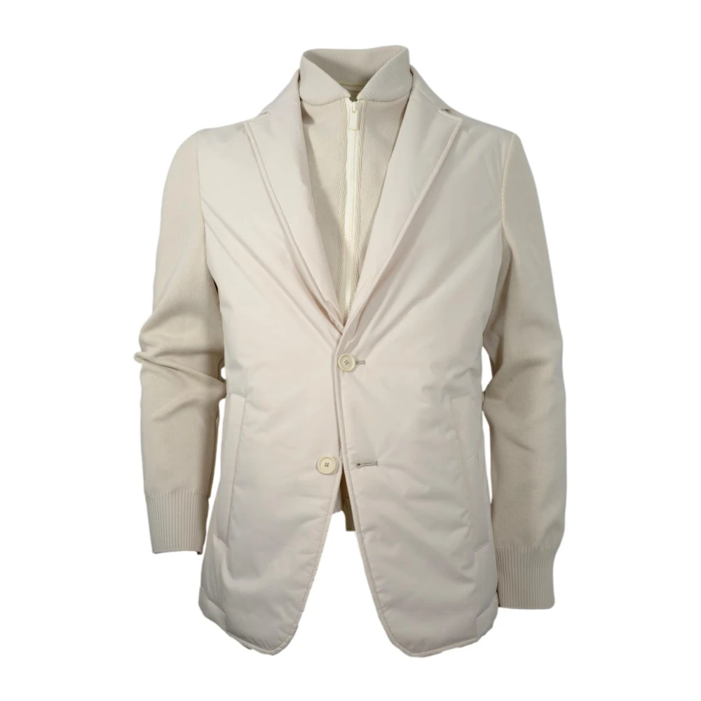 Hugo Boss Geïsoleerde Performance Jas met Rits Beige Heren