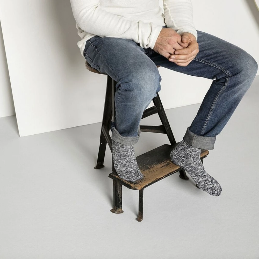 Birkenstock Katoenen Slub Sokken Blue Heren