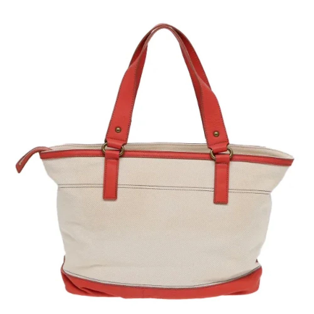 Burberry Vintage Pre-owned Canvas shoulder-bags White Dames