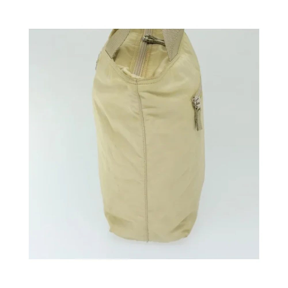 Prada Vintage Pre-owned Nylon prada-bags Beige Dames