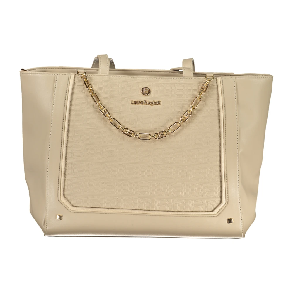 Laura Biagiotti Beige PVC Women Handbag - Image 2