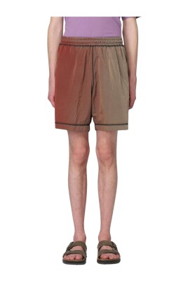 brown-gradient-casual-shorts