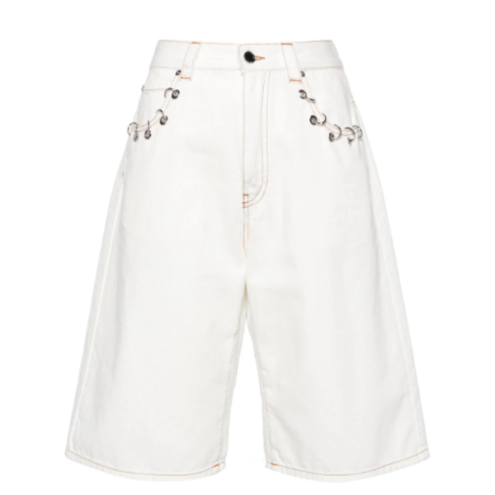 Pinko Casual Shorts White Dames