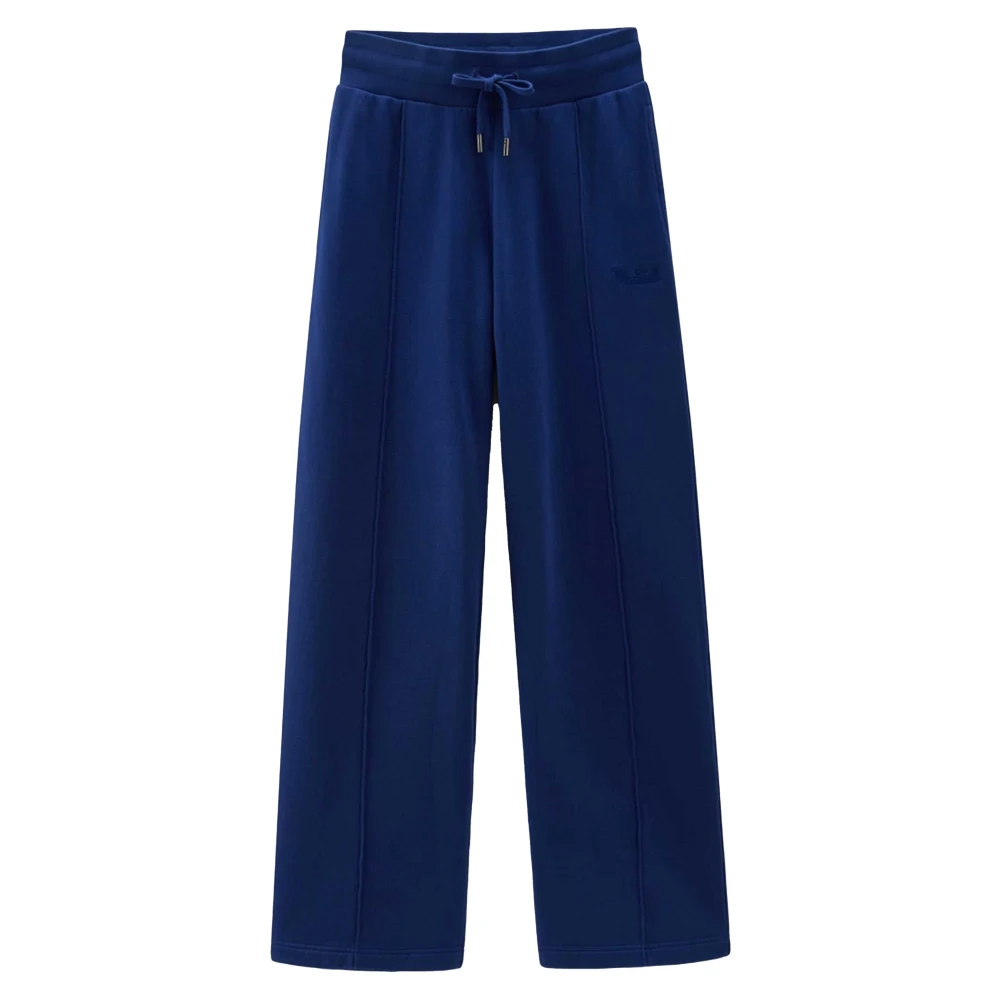 Woolrich Straight Trousers Blue Dames