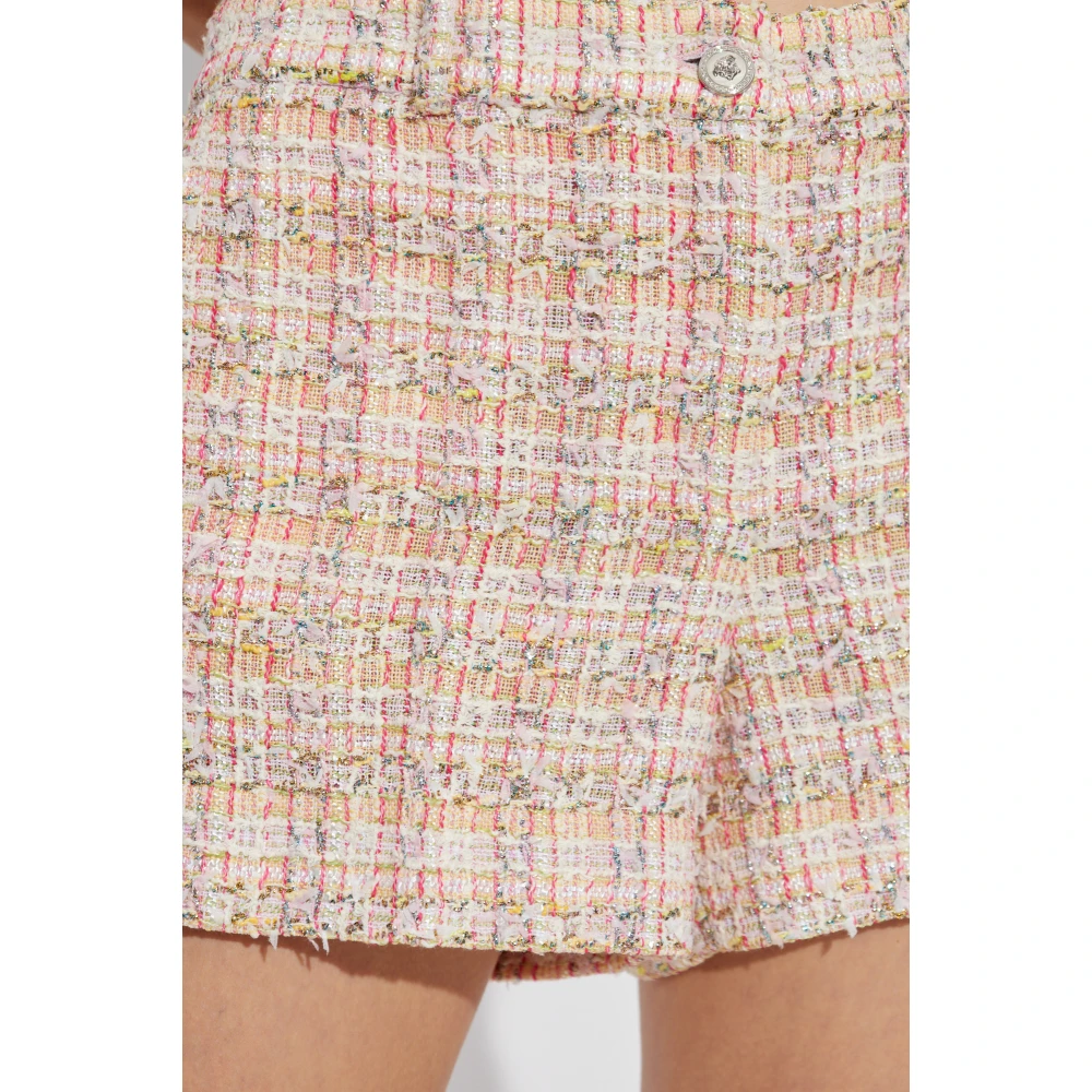 Versace Tweed shorts met lurex draad Multicolor Dames
