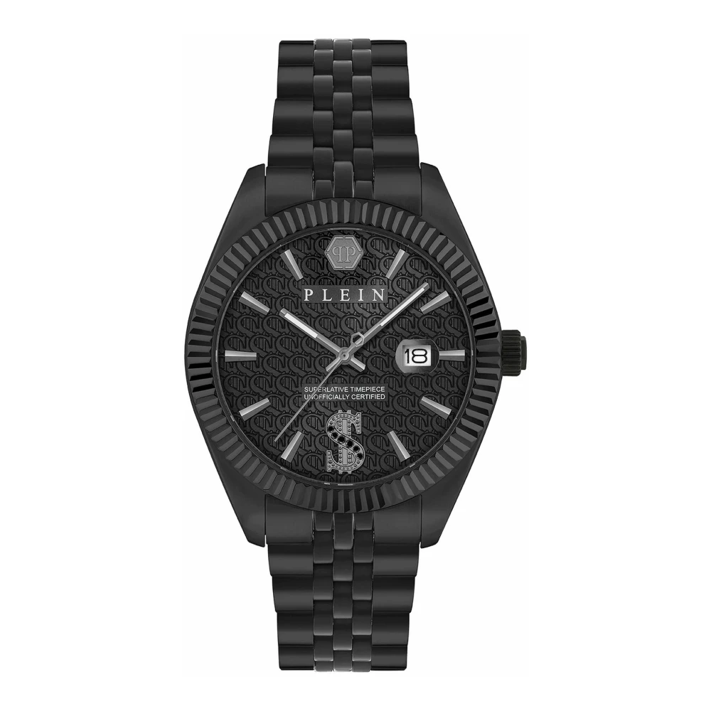 Philipp Plein Men's Black ’S Date Superlative 41 Mm Guilloché - Stainless Steel / Mineral - Image 3