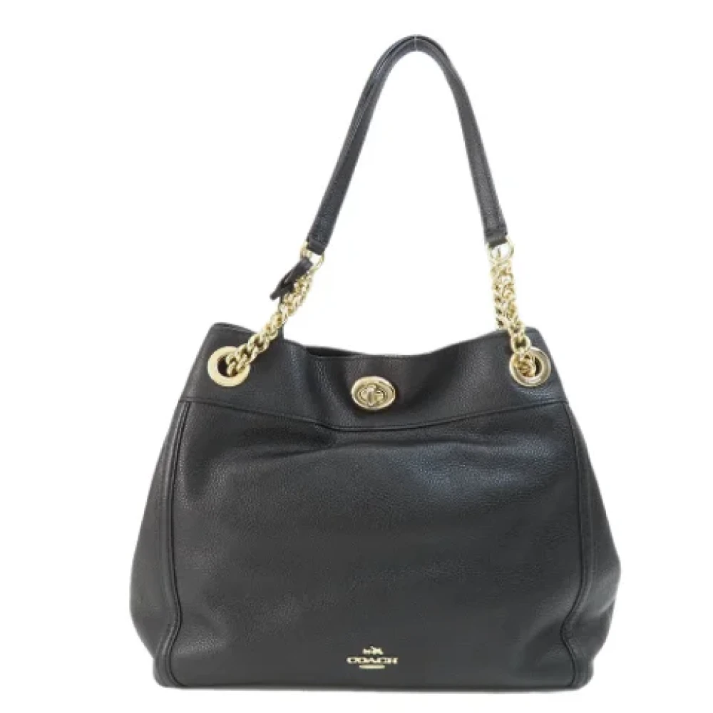 Coach Pre-owned Leather totes Black Dames