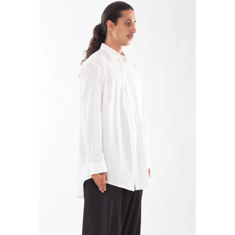 Y-3 Krijtwit Grafisch Relaxte Shirt White Heren