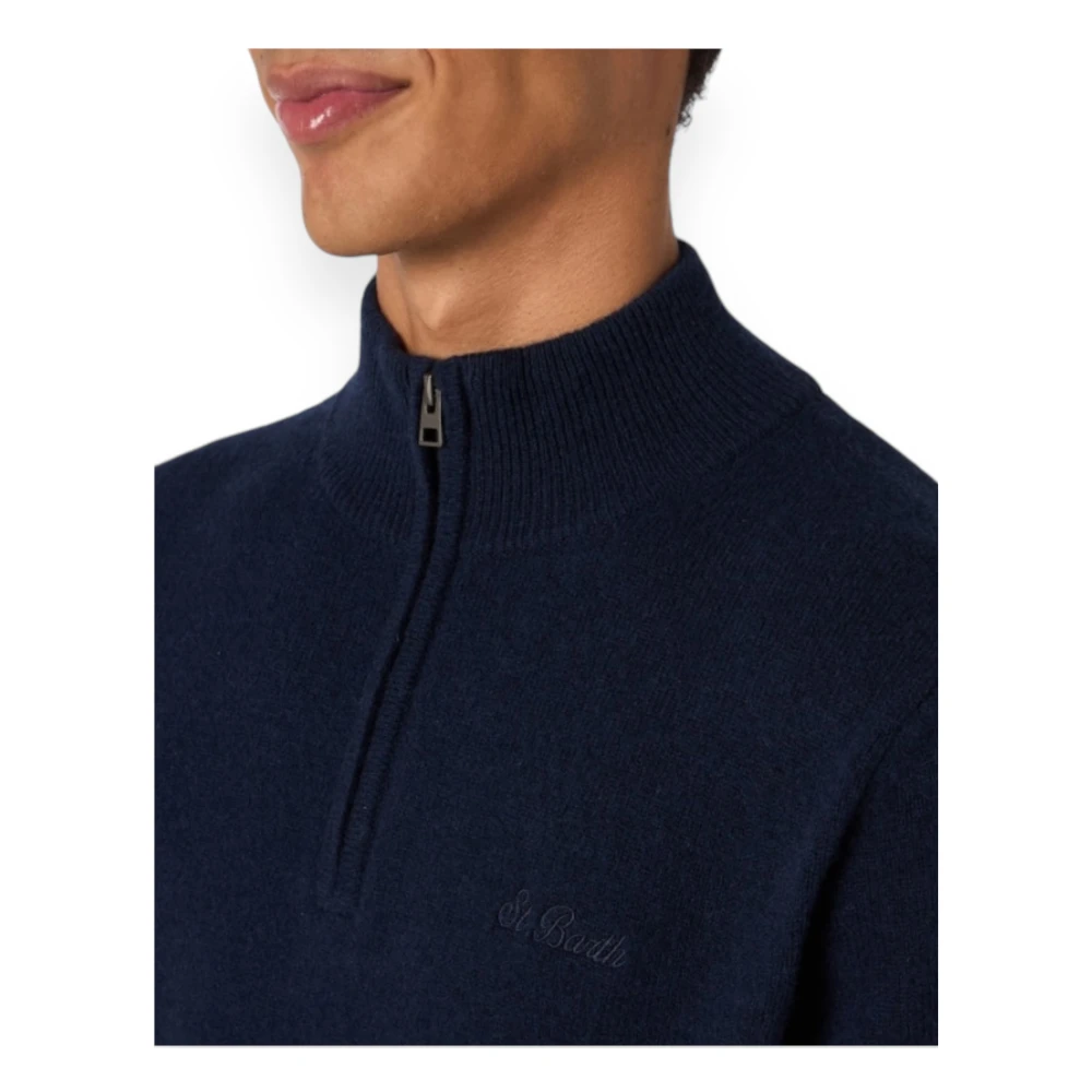 MC2 Saint Barth Lamswol Trui Blue Heren