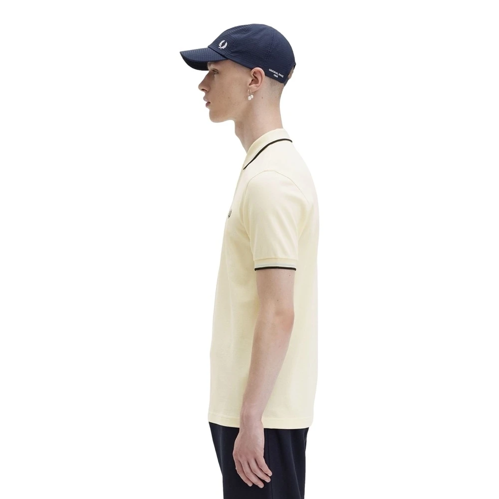 Fred Perry Twin Tipped Shirt Regular Fit Beige Heren