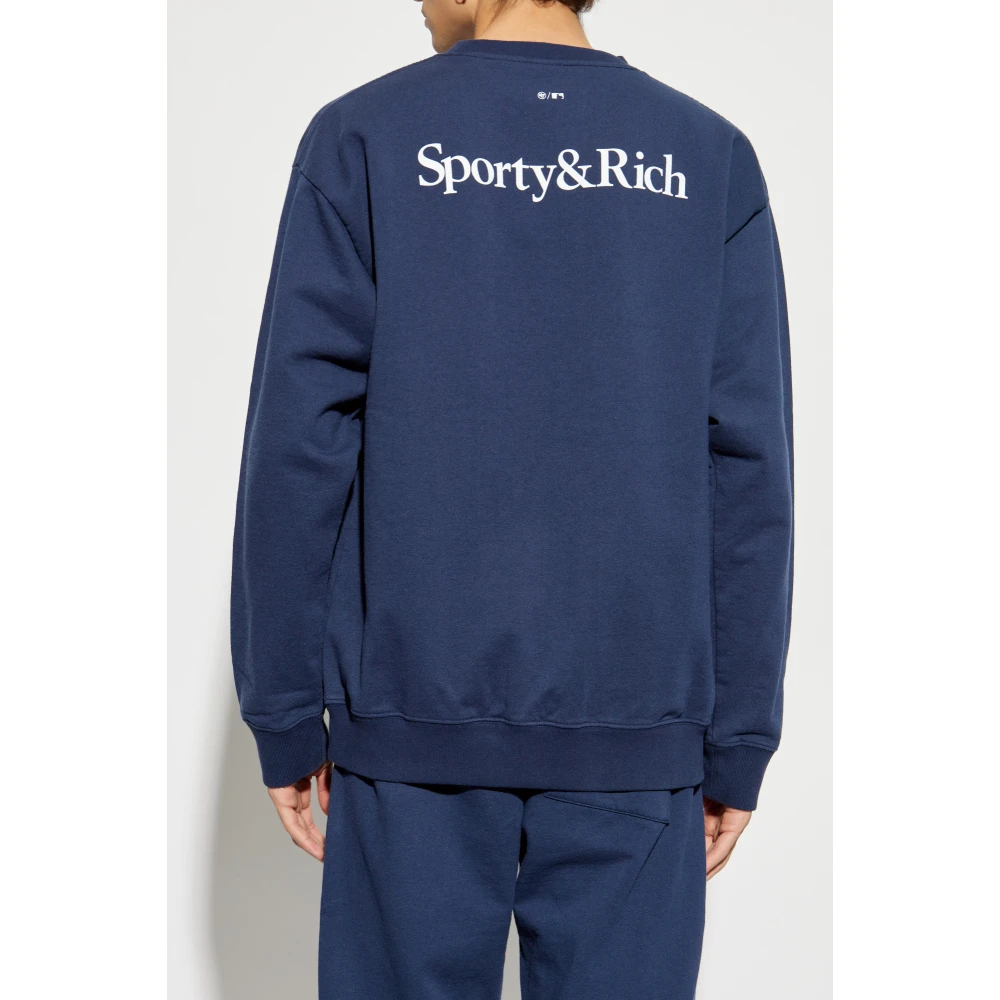 Sporty & Rich Sweatshirt uit de 47 & The New York Yankees collectie Blue Unisex