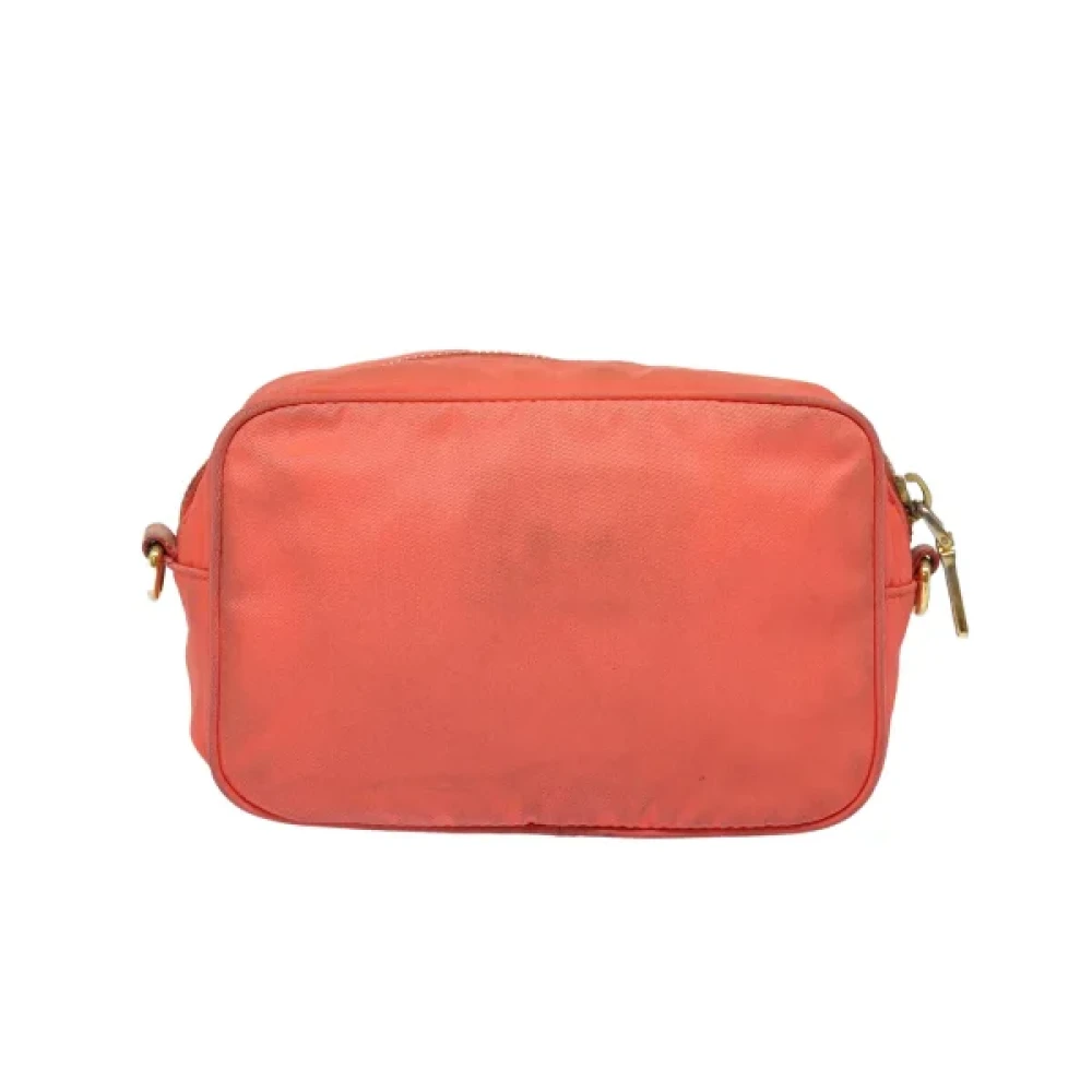 Prada Vintage Pre-owned Nylon prada-bags Orange Dames