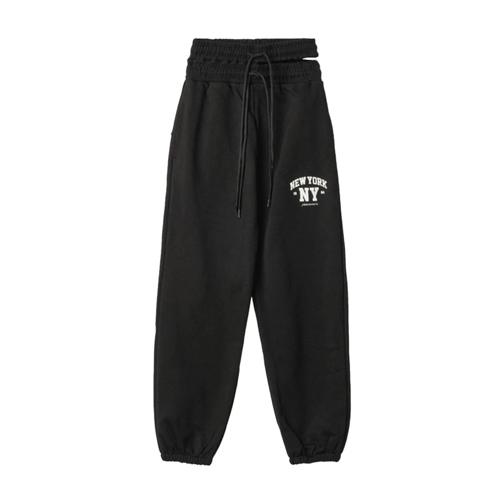 Hinnominate Zwarte Sweatpants met Afneembare Riem Black Dames