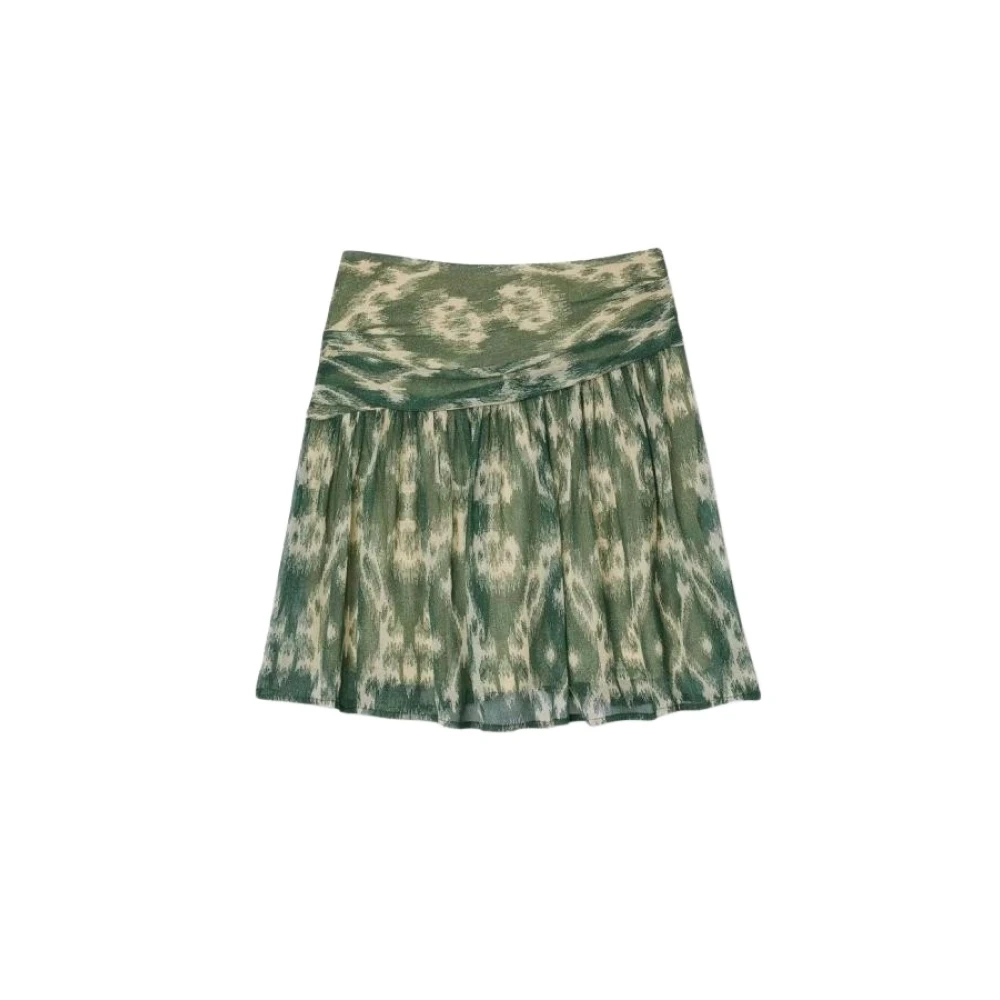 BA&SH Elegante Tijdloze Rok Mina Green Dames
