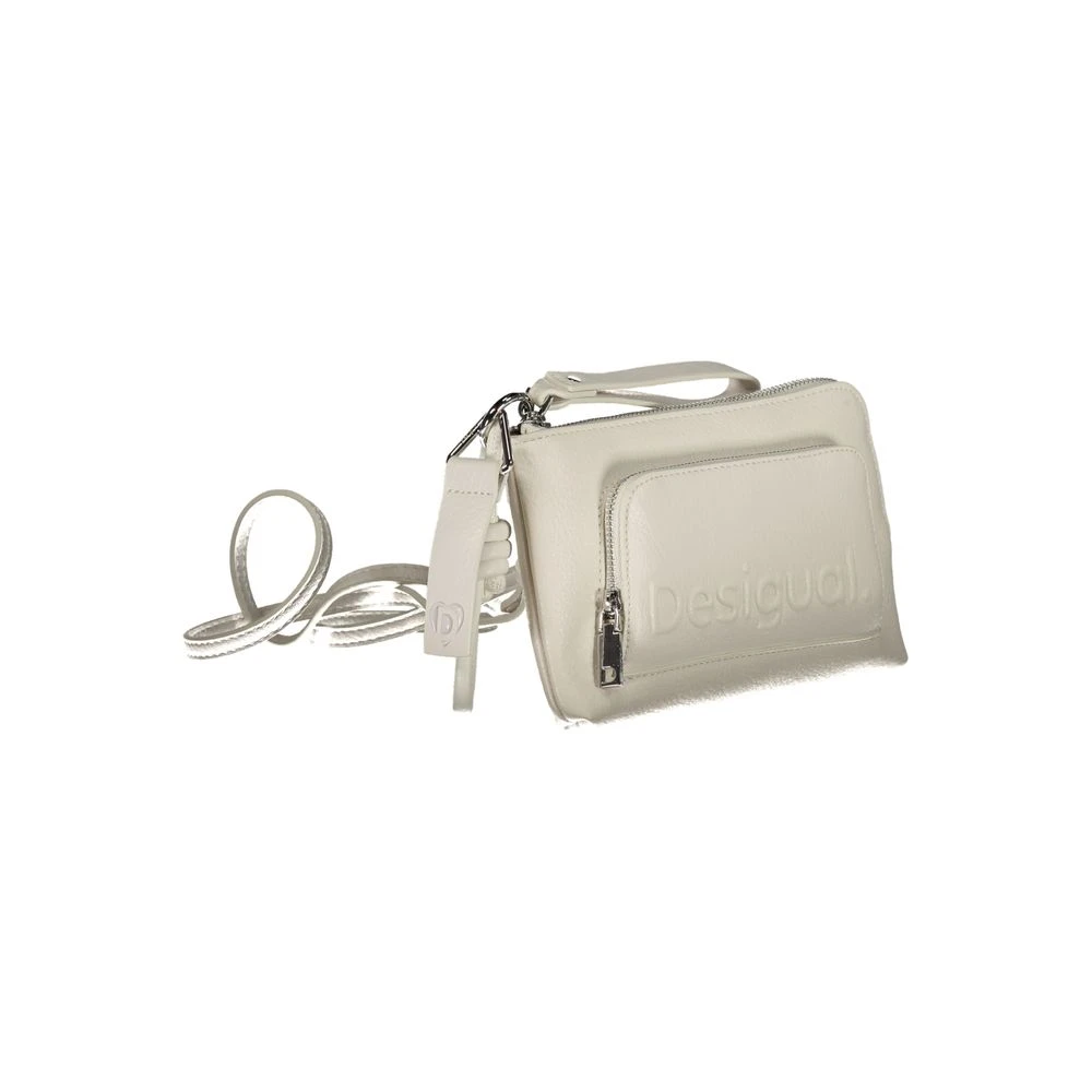 Desigual Verstelbare schoudertas met contrastdetails White Dames