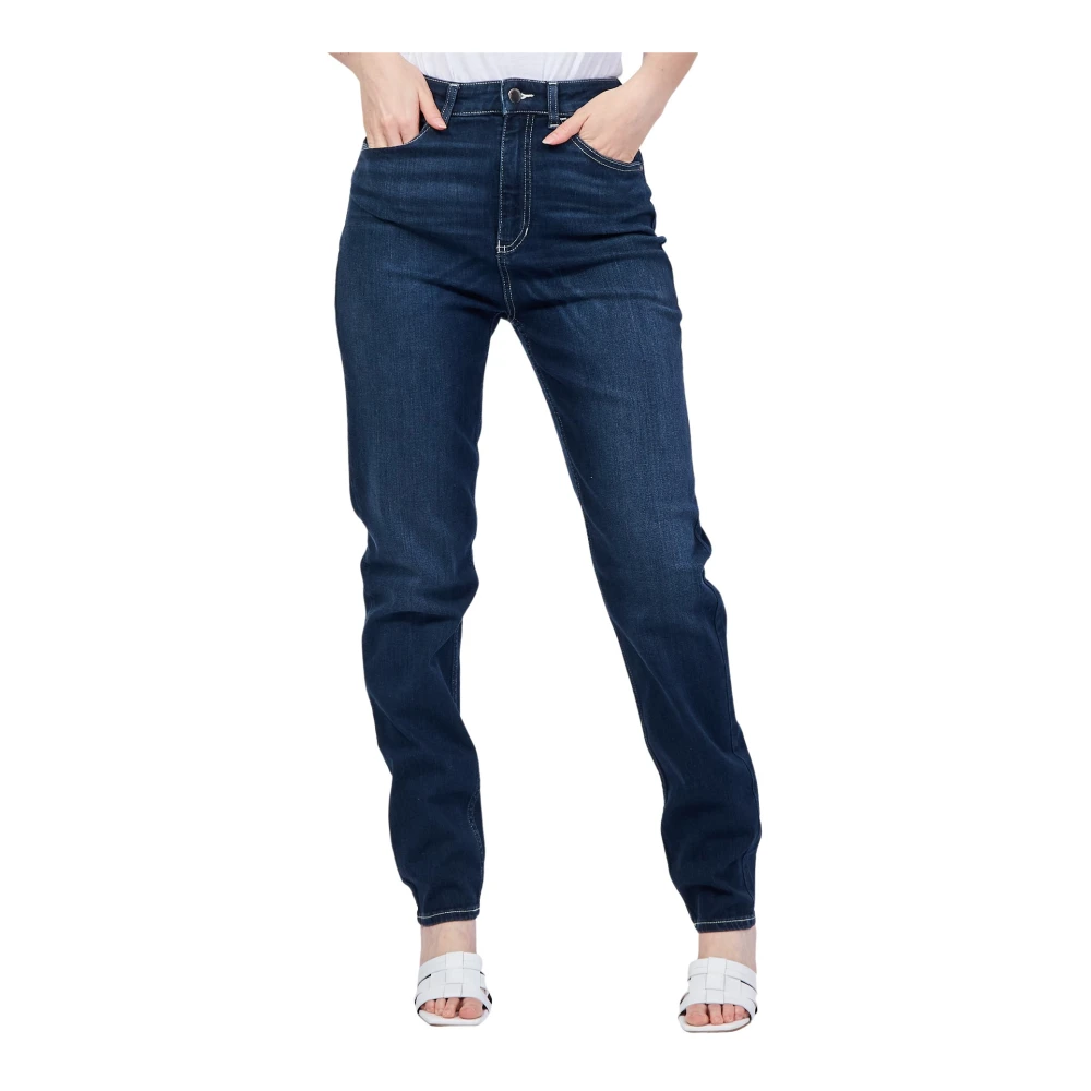 Emporio Armani Dam Straight Jeans Blue, Dam