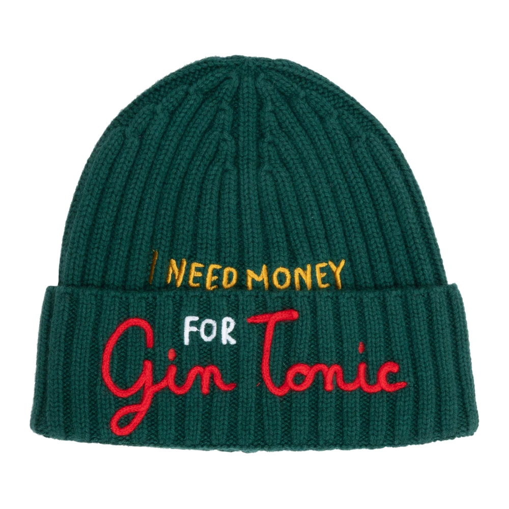 MC2 Saint Barth Abstract Logo Geborduurd Gin Tonic Patroon Green Heren
